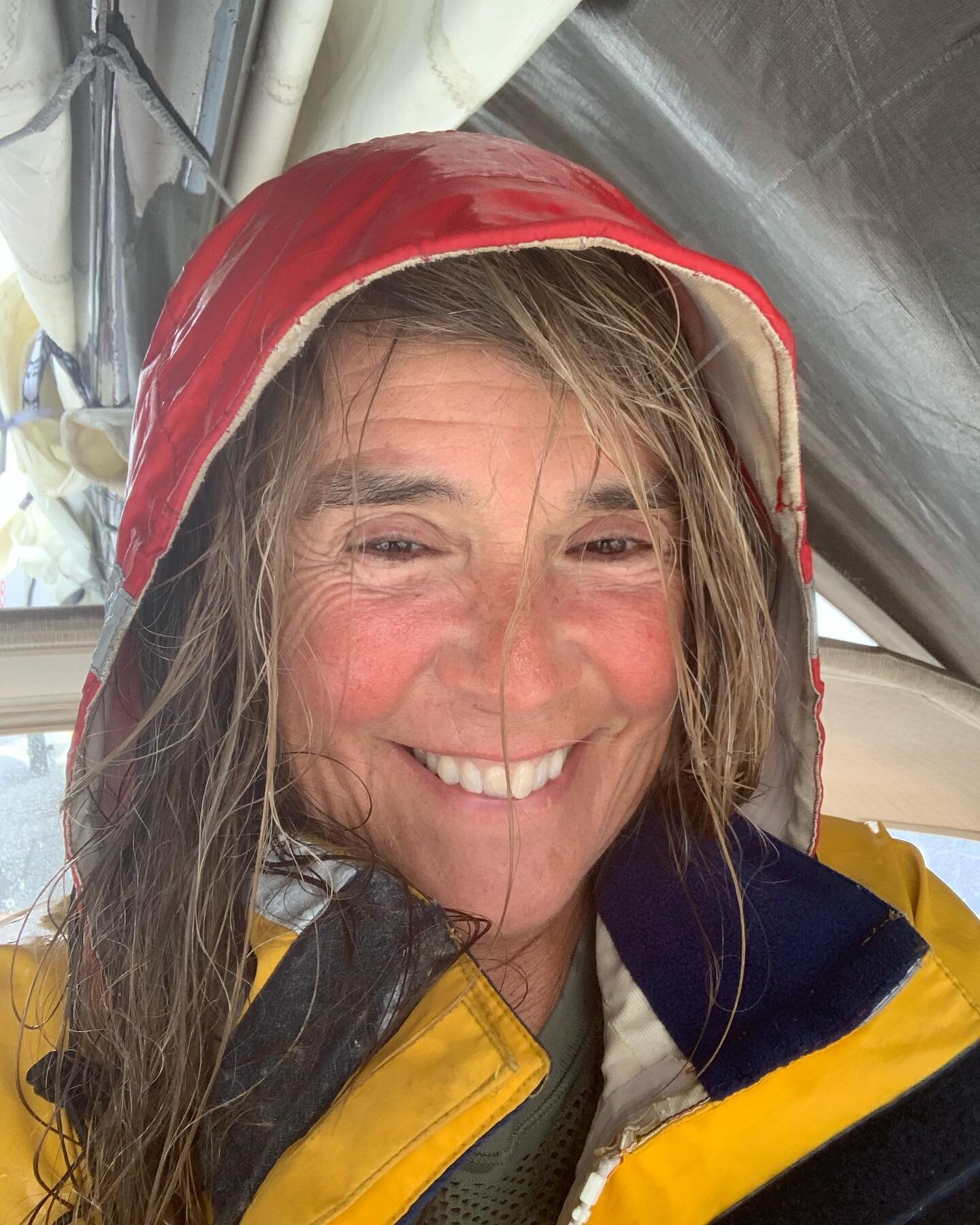 Photo from this earlier this month in Ketchikan, Alaska in a TEMPEST&mdash; high winds, sideways rain, hunkered down in the boat. It was half a hurricane out there! 

This is sailing too. ⛵️🌊