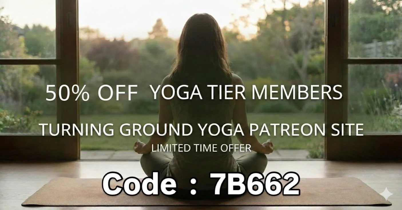 Patreon Link in Bio&hellip; 

Start the New Year with intention and a nourished soul! From December 22 until March22, we are inviting you to join the Yoga Tier of our Turning Ground Yoga Patreon for half price. USE THE DISCOUNT CODE 7B662

This tier 
