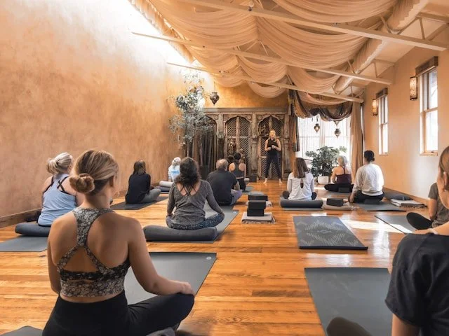 yoga class at True Nature Healing Arts in Carbondale Colorado, by David Whipple