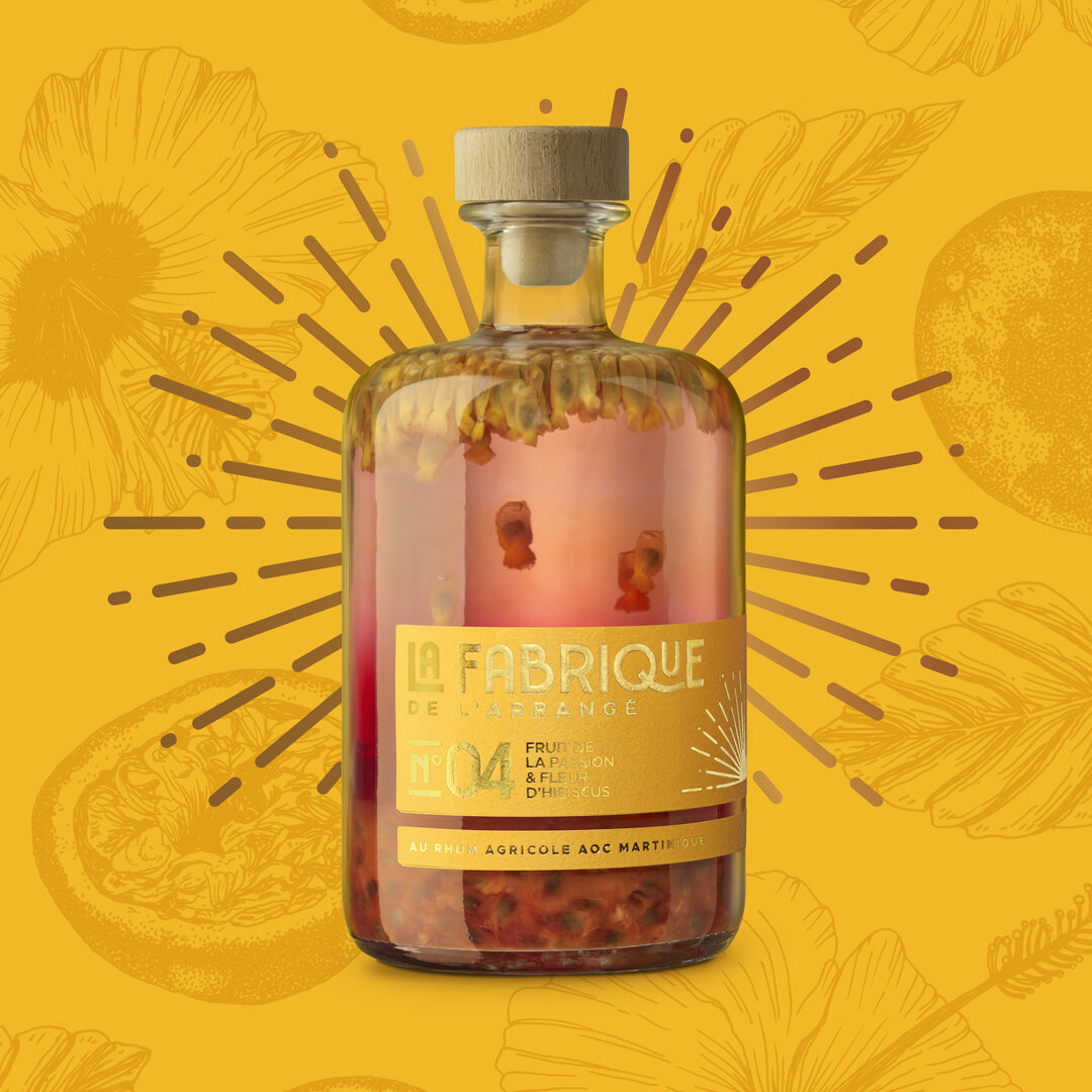 La Fabrique de l'Arrangé - Rhum arrangé - Coffret 3 x 20cl - Ananas /  Passion / Mangue - 60cl - 32°