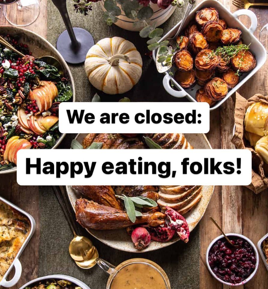Happy Turkey Day folks! 🦃 We hope you get to spend it with the ones you love most with lots of delicious food ❤️ We&rsquo;ll be back at it tomorrow with regular hours 10-6!

We also want to acknowledge the land on which we reside, that was taken fro