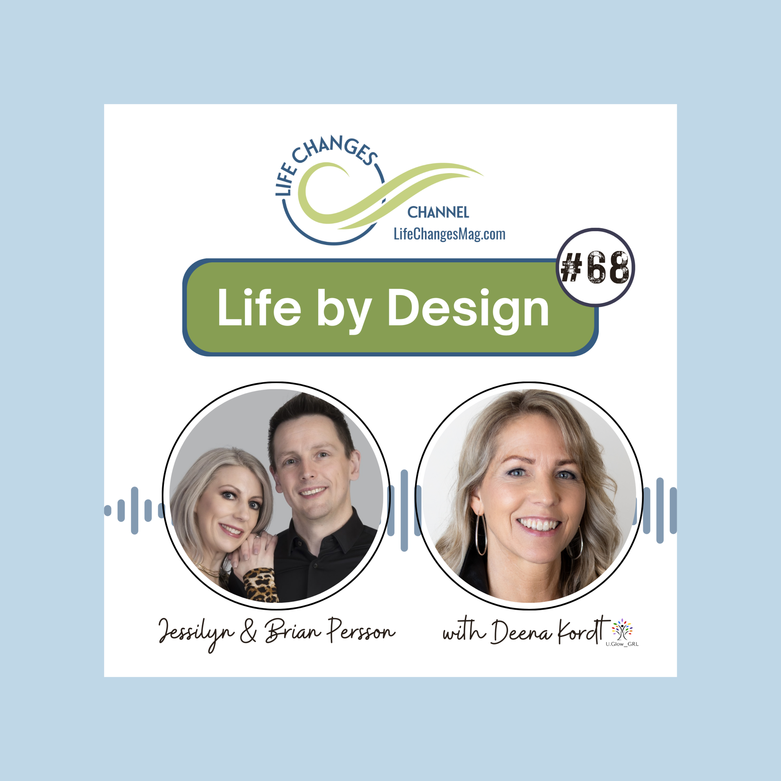 Life Changes Channel podcast episode #68 "Life by Design" Brian & Jessilyn Persson with Deena Kordt