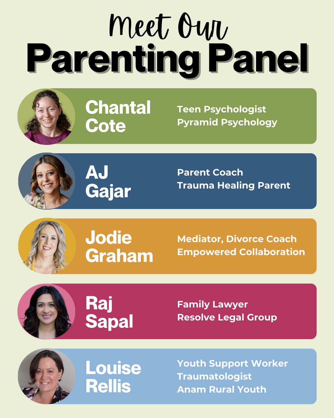 Parent Panel Example Parenting Panel - Life Changes & Divorce Magazine Canada