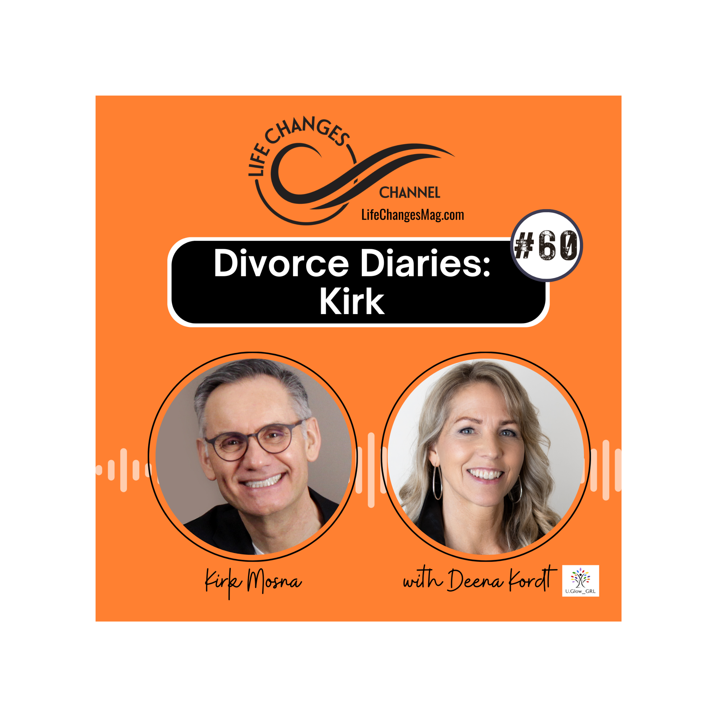 Life Changes Channel podcast #60 "Divorce Diaries: Kirk" Kirk Mosna with Deena Kordt