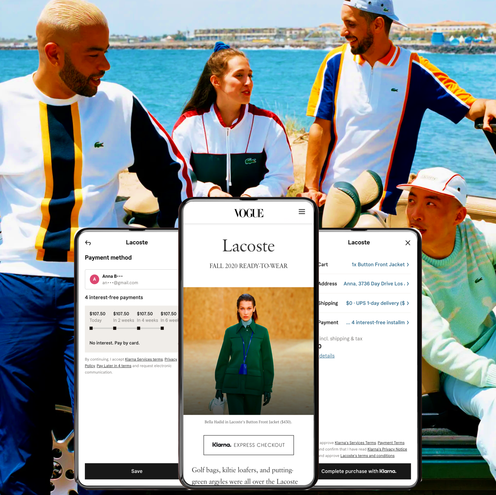 Lacoste & The Kooples, A Conceptual Pitch  • Klarna