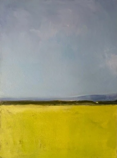 The Valley Over I (2025, oil on canvas, 18 in x 24 in)
