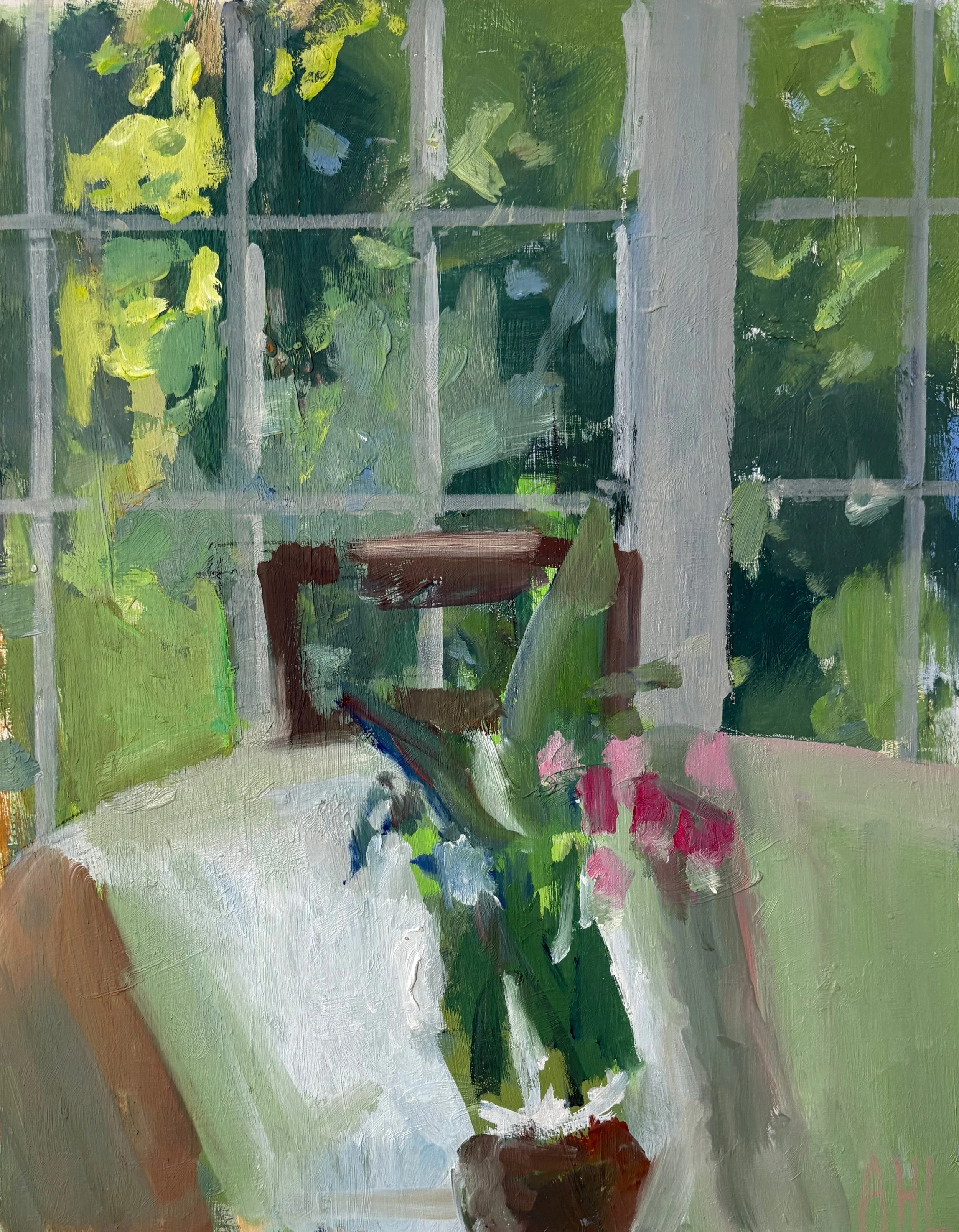 Bleeding Heart (oil on panel, 11" x 14") 

*available at The Willard Gallery, South Portland, ME