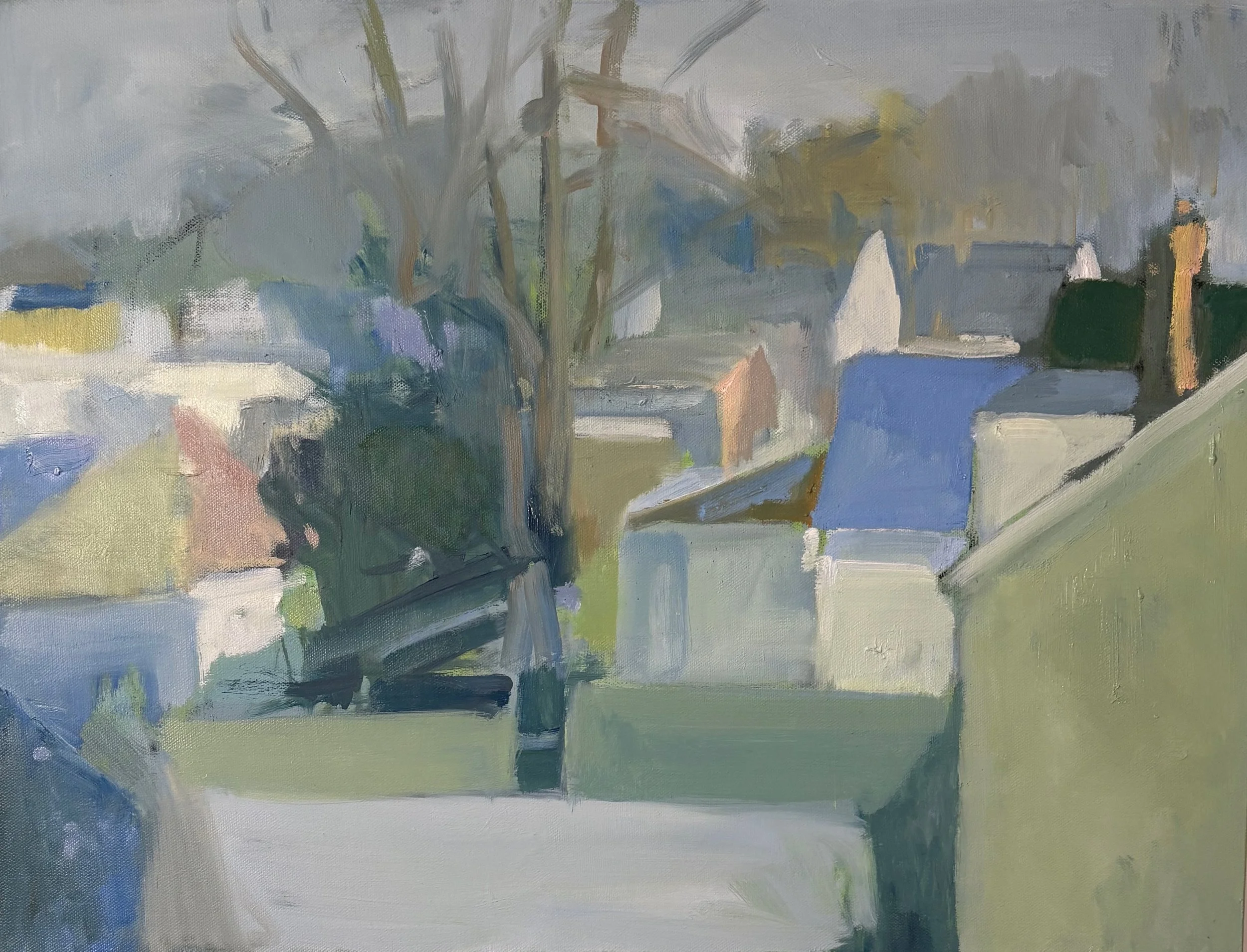February Light (2026, oil on canvas, 18 in x 24 in)