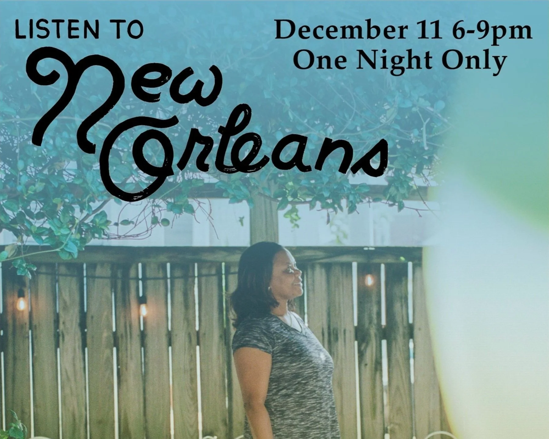P.5 Satellite Artist, Sarrah Danziger Presents, “Listen to New Orleans”