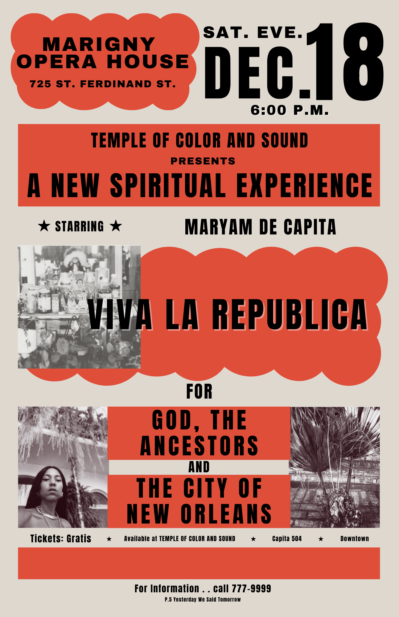 P.5 Programming Partner Kristina Kay Robinson presents Temple of Color And Sound: Viva la Republica