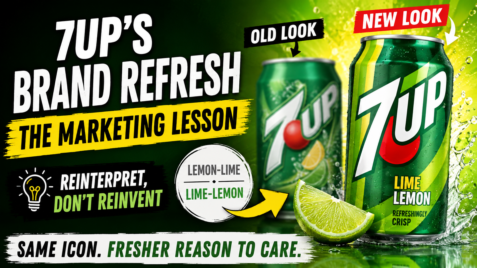 7UP’s Brand Refresh: Why Legacy Brands Should Reinterpret, Not Reinvent