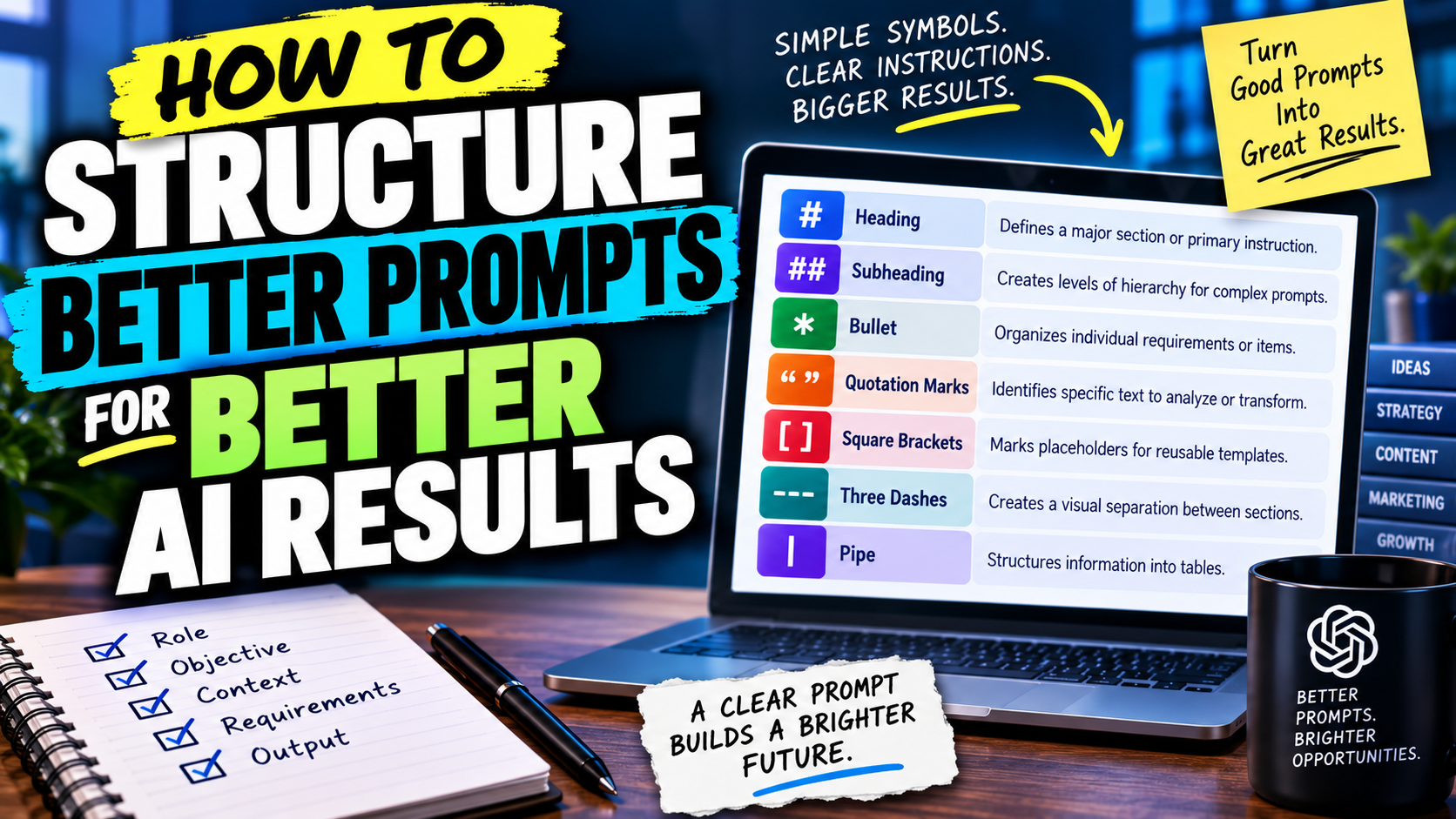 How to Structure Better Prompts for Better AI Results