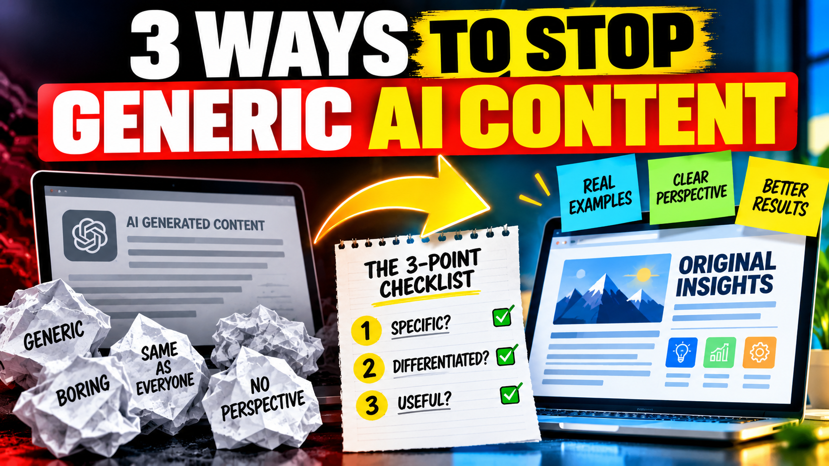 Use This 3-Point Checklist to Avoid AI Slop