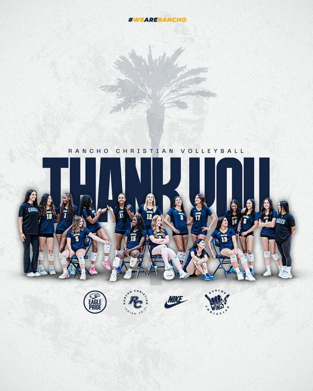 🏐 What a season, Lady Eagles! 💙💛
Although we didn’t walk away with the win last night, we couldn’t be more proud of this incredible team. An exciting season filled with hard work, dedication, and heart — our Lady Eagles showed w