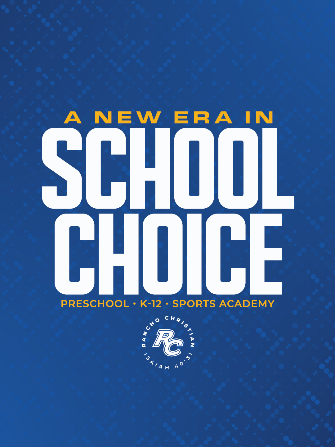 2026-2027 A New Era in School Choice