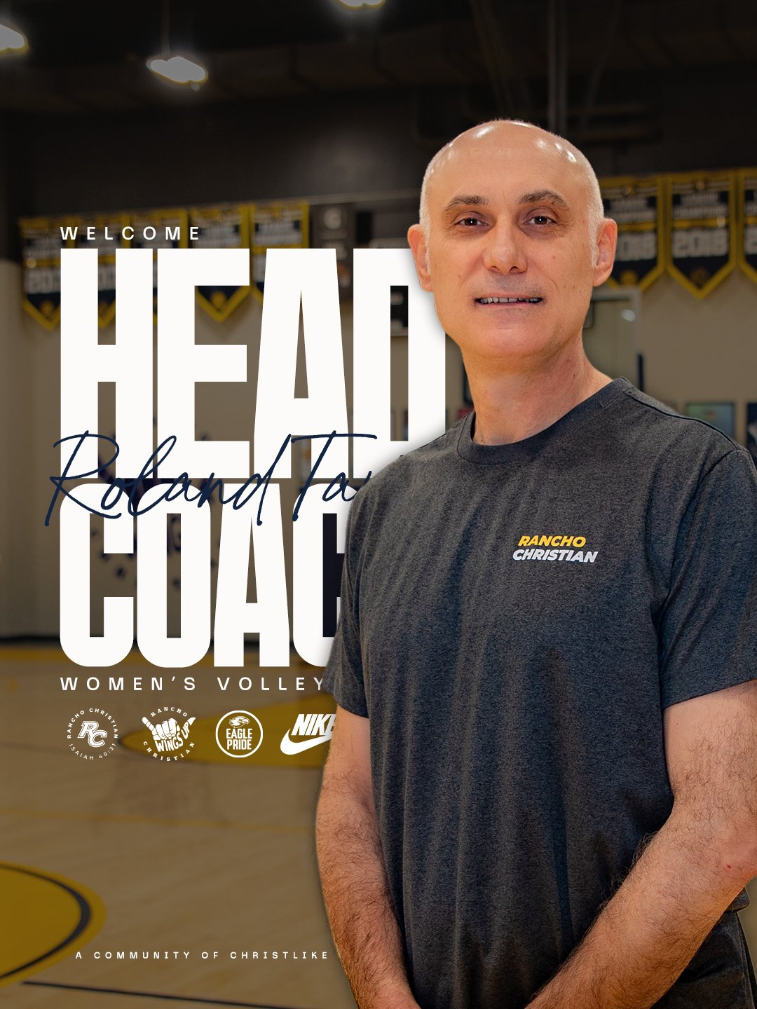 Rancho Christian School Welcomes Roland Tarja as Women’s Volleyball Head Coach