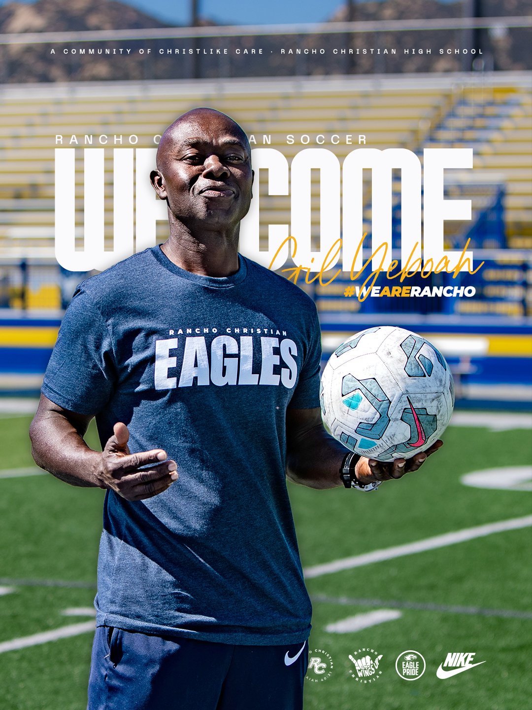 Rancho Christian School Welcomes Gil Yeboah as director of soccer