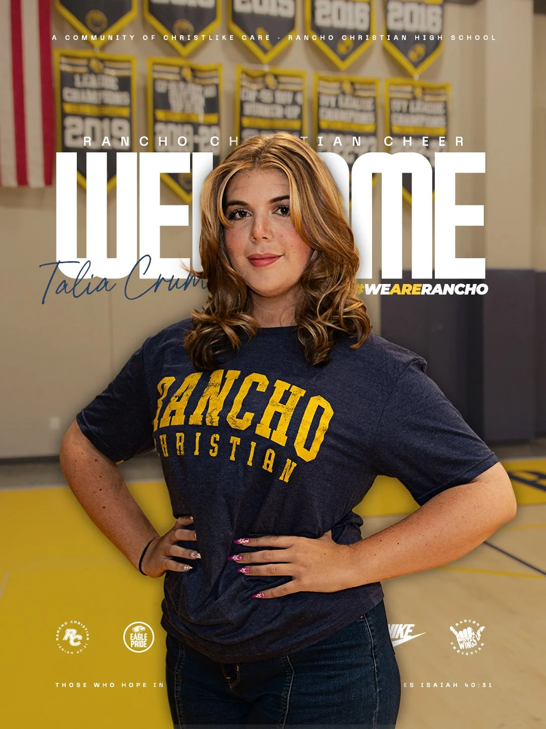 Welcoming Coach Talia Crume to Lead Rancho Christian Cheer