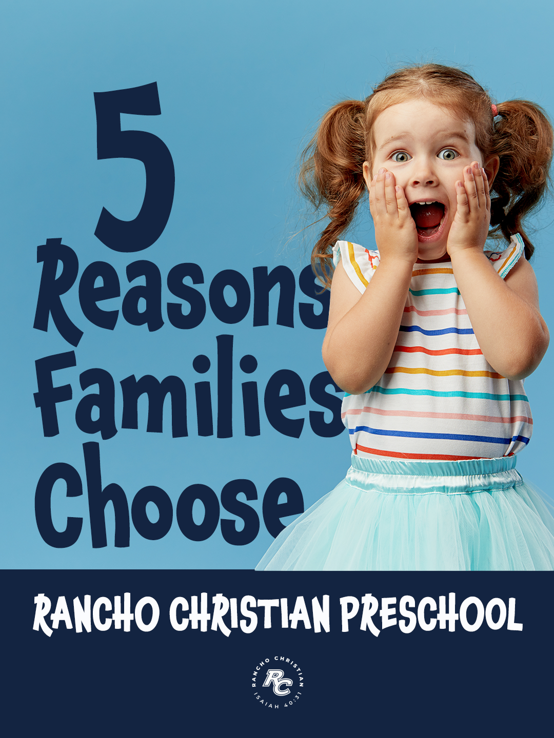 Safe, joyful, flexible, and Christ-centered preschool for children and families in Temecula Valley.