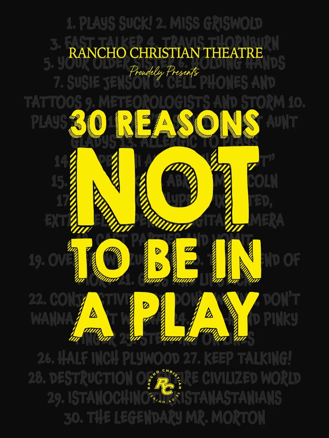 Rancho Christian Theatre Announces 2026–2027 Production Season