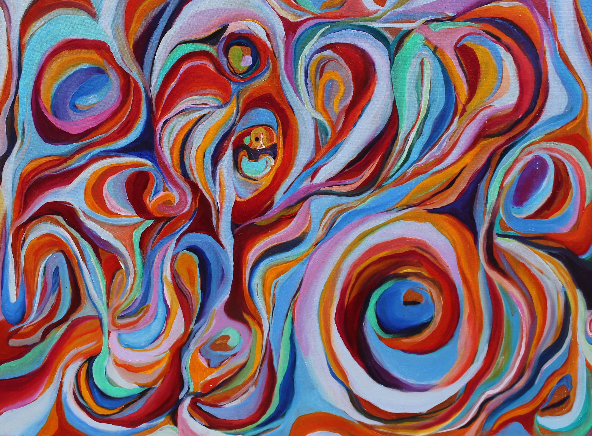 Pareidolia. Oil on canvas. 30x40in. 2021.