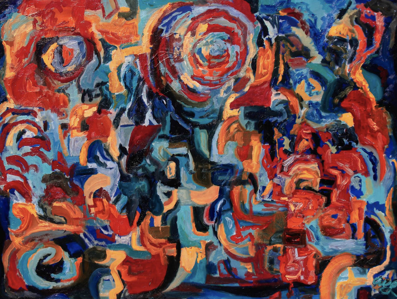 Synesthesia. Oil on canvas. 36x48. 2017.