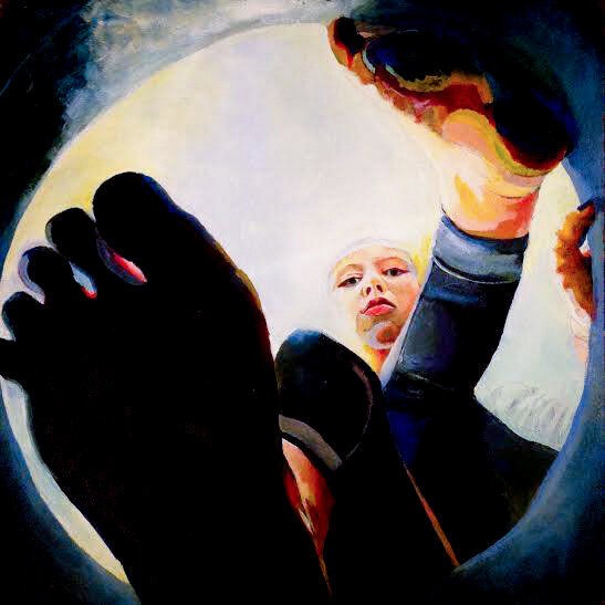 Portal. Acrylic on ceiling tile. 2015.
