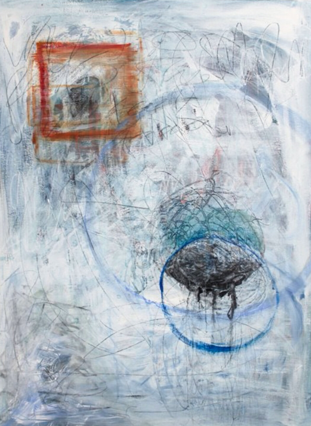 Speechless clouds. Mixed Media on canvas. 2014.