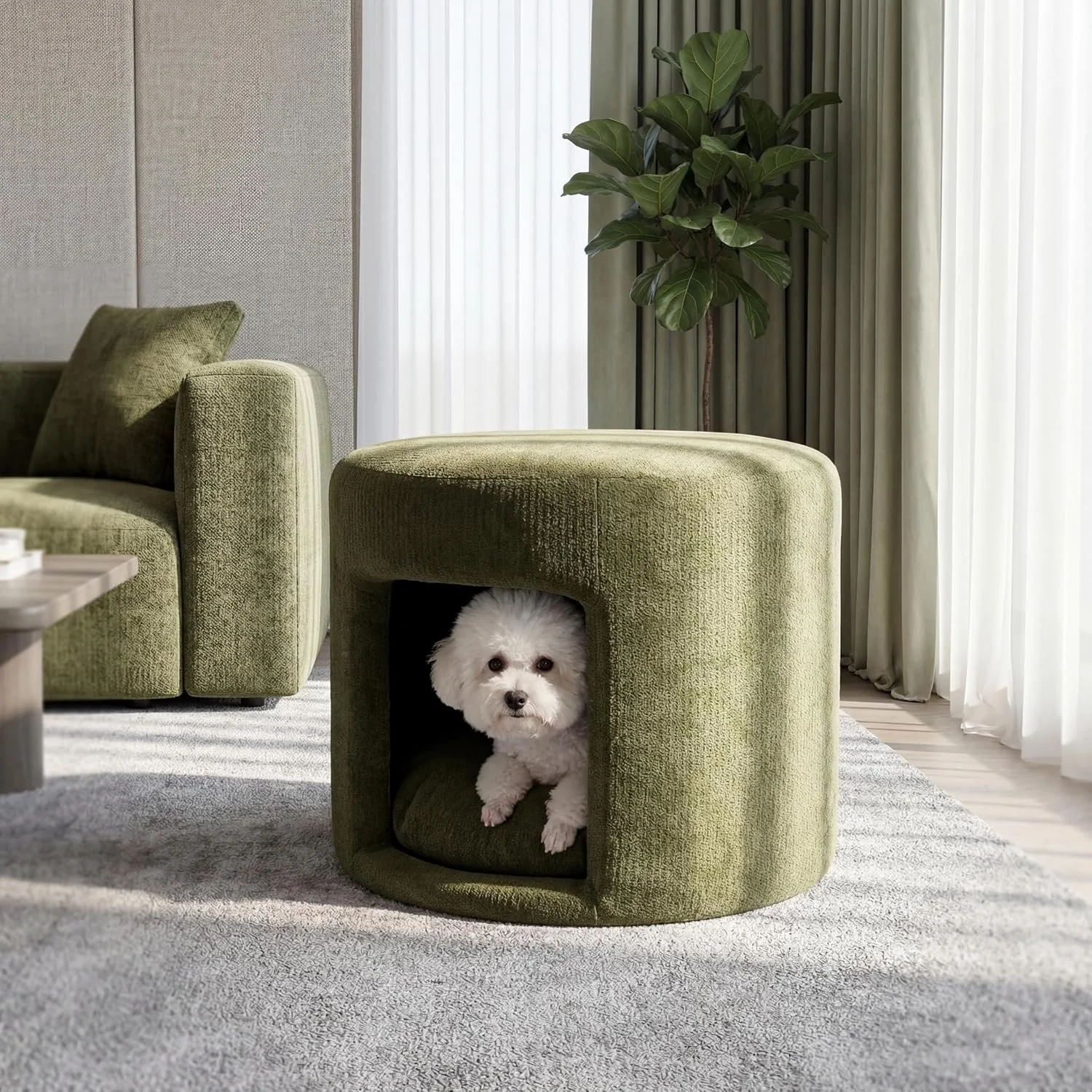 “Love Your Pet but Missing Your Minimalist Aesthetic? Try These 4 Non-Construction Design Swaps to Create a Luxurious, Fully Pet-Proof Space.”