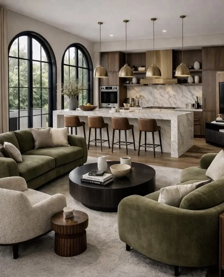 “Did Your Newly Built Space Come with Intense Black Trim and Sharp Metal Railings? Try This Simple ‘Visual Balance’ Trick to Make It Feel Instantly Warmer.”