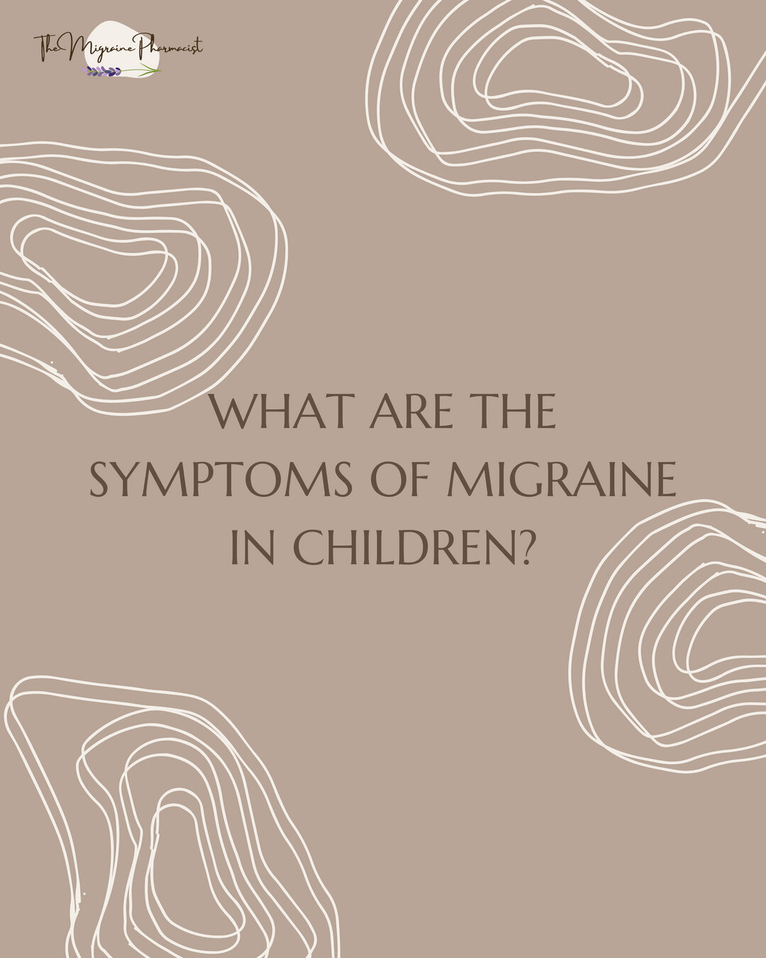 Migraine Symptoms in children are not very different from those in adults. Headache can be on one side or two sides of the head, sensitivity to light &amp;/or sound, and needing to lie down are the most common symptoms. Nausea and vomiting are the mo