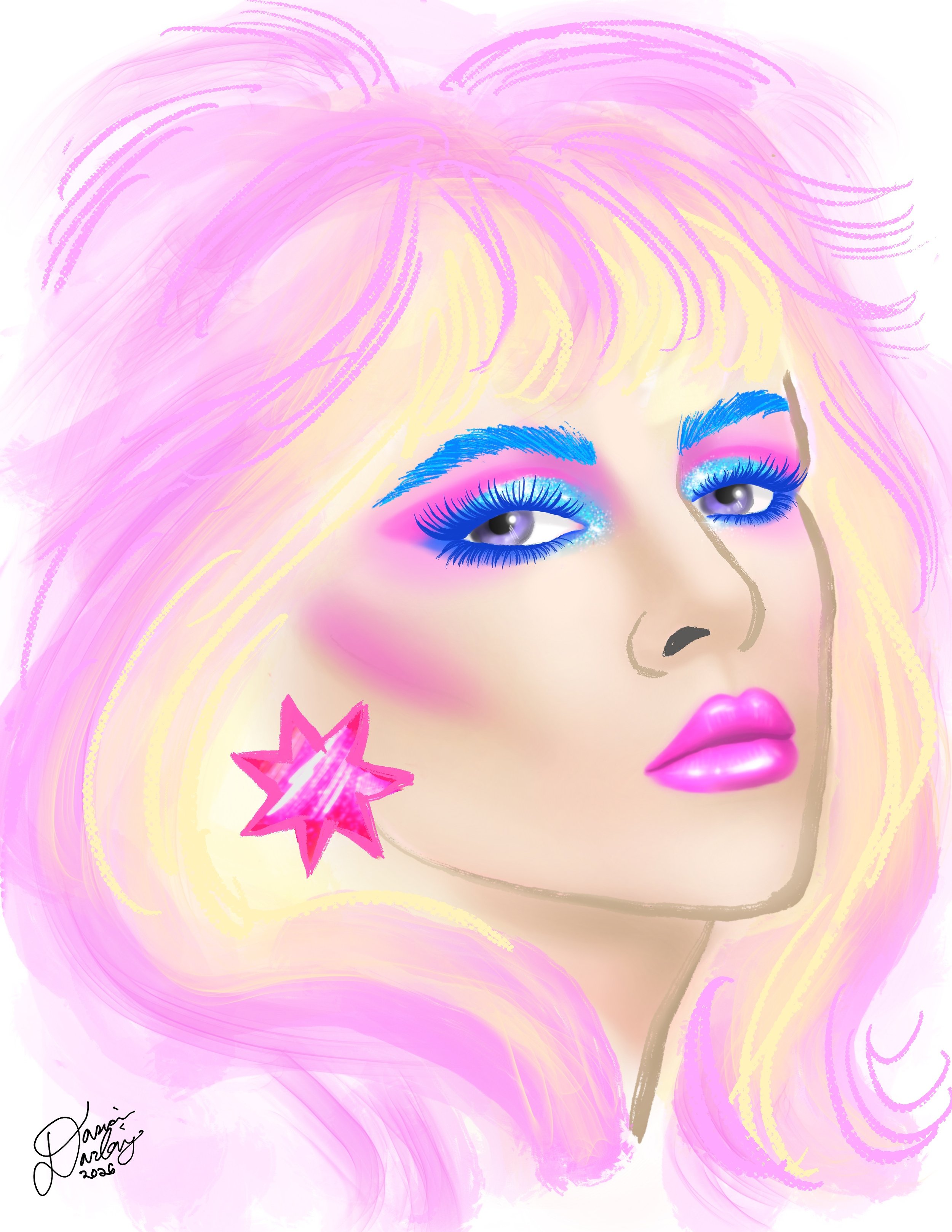 JEM and the Holograms face chart