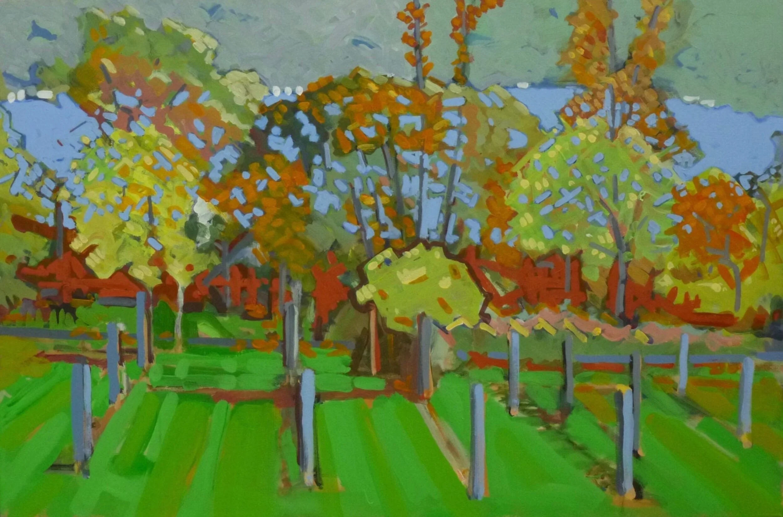 Cayuga Lake, 24” x 36”, acrylic on canvas, 2012