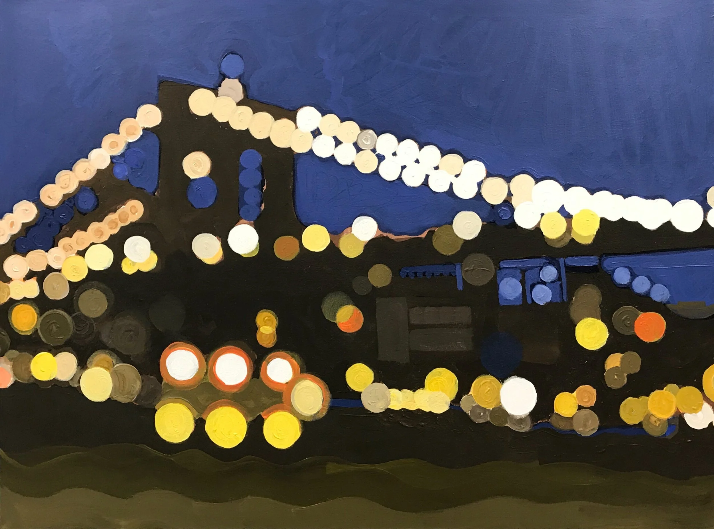 Brooklyn Bridge, 30” x 40”, acrylic on canvas, 2019