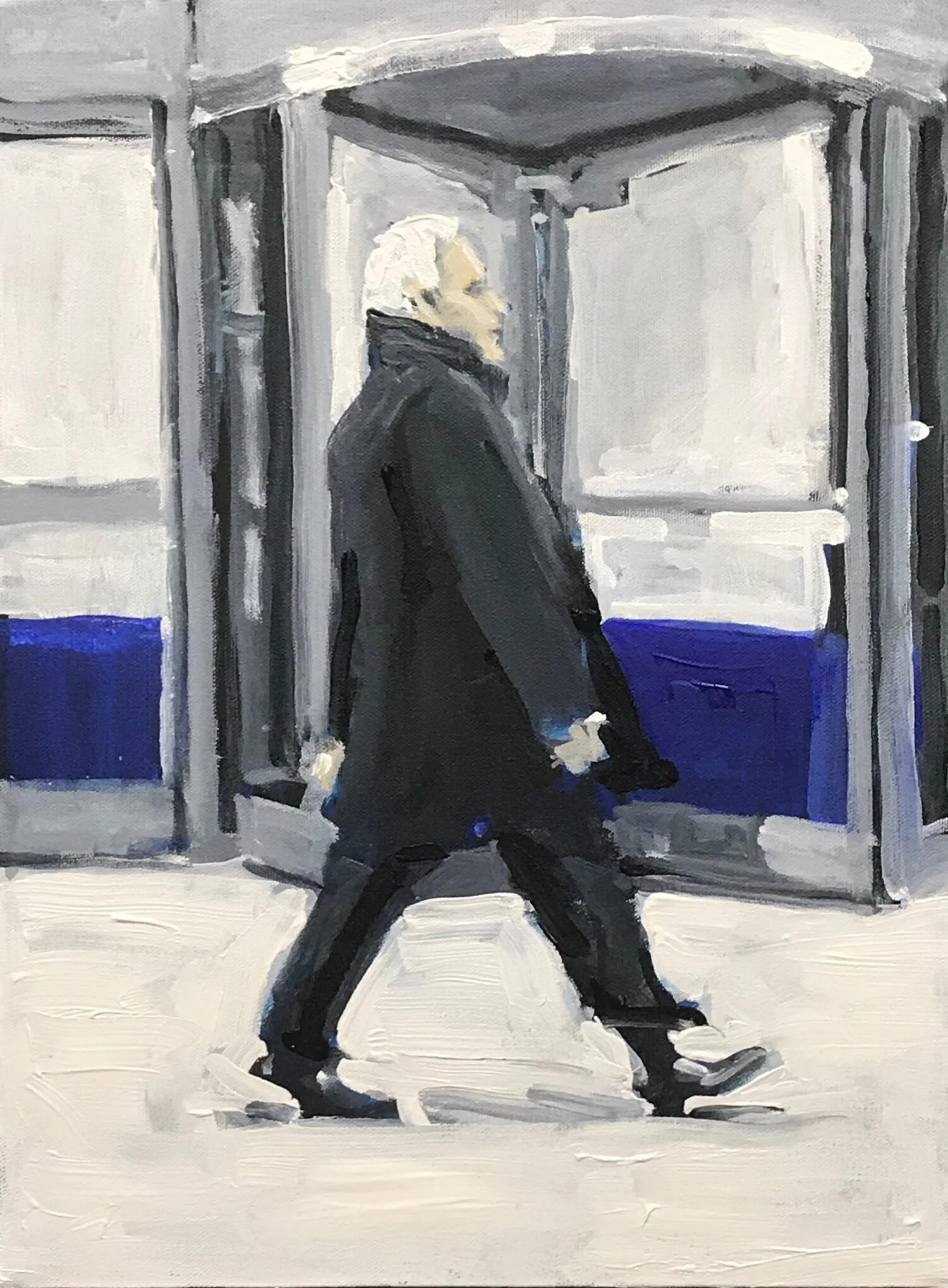 Out for a Stroll, 16” x 12”, acrylic on canvas, 2019