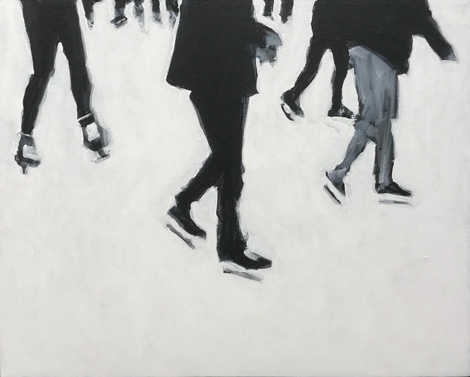 Winter Skate 2, 16” x 20”, acrylic on canvas, 2019