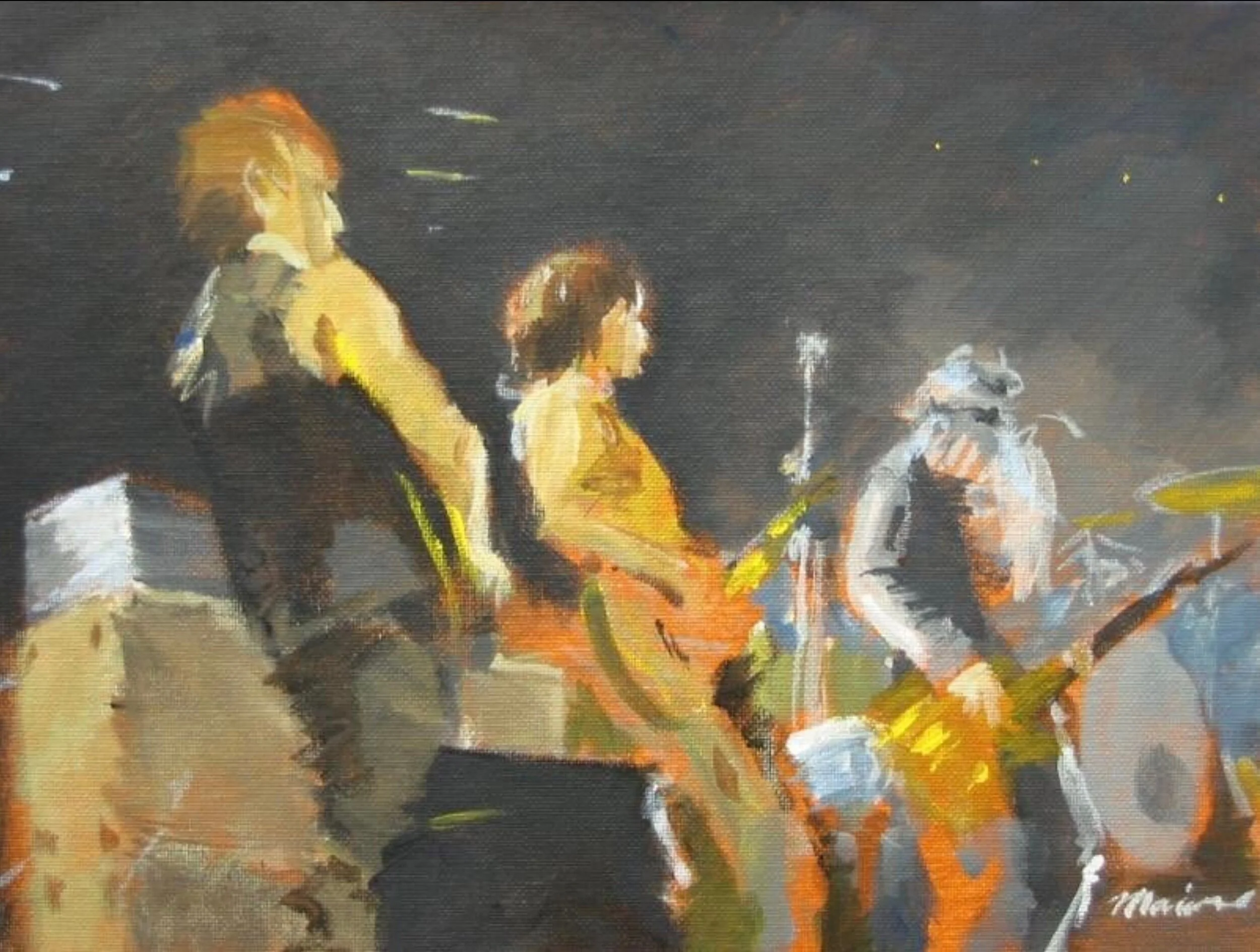 One Two Three, 9” x 12”, acrylic on canvas panel, 2006