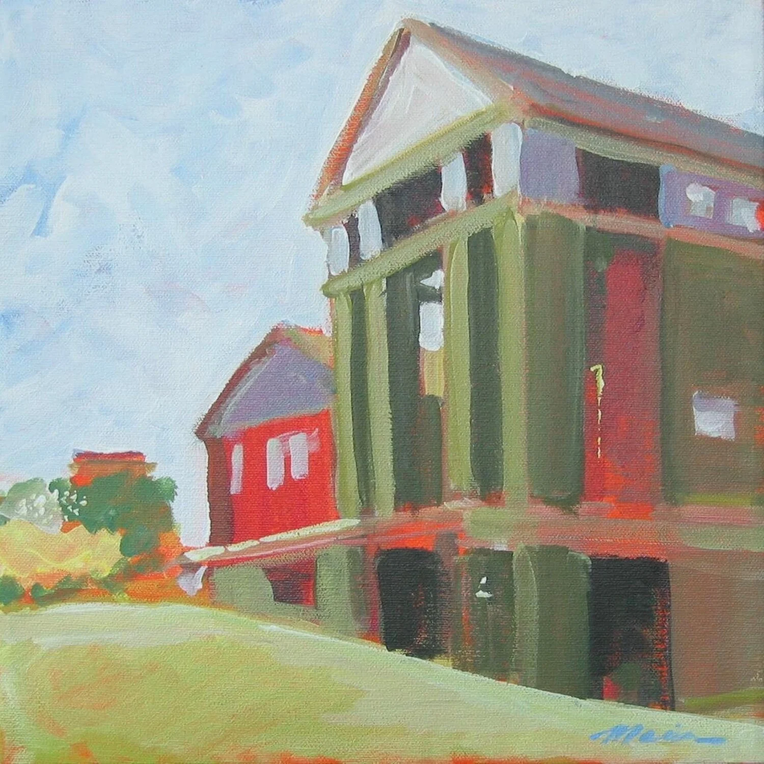 Lamoreaux Landing, 12” x 12”, acrylic on canvas, 2008