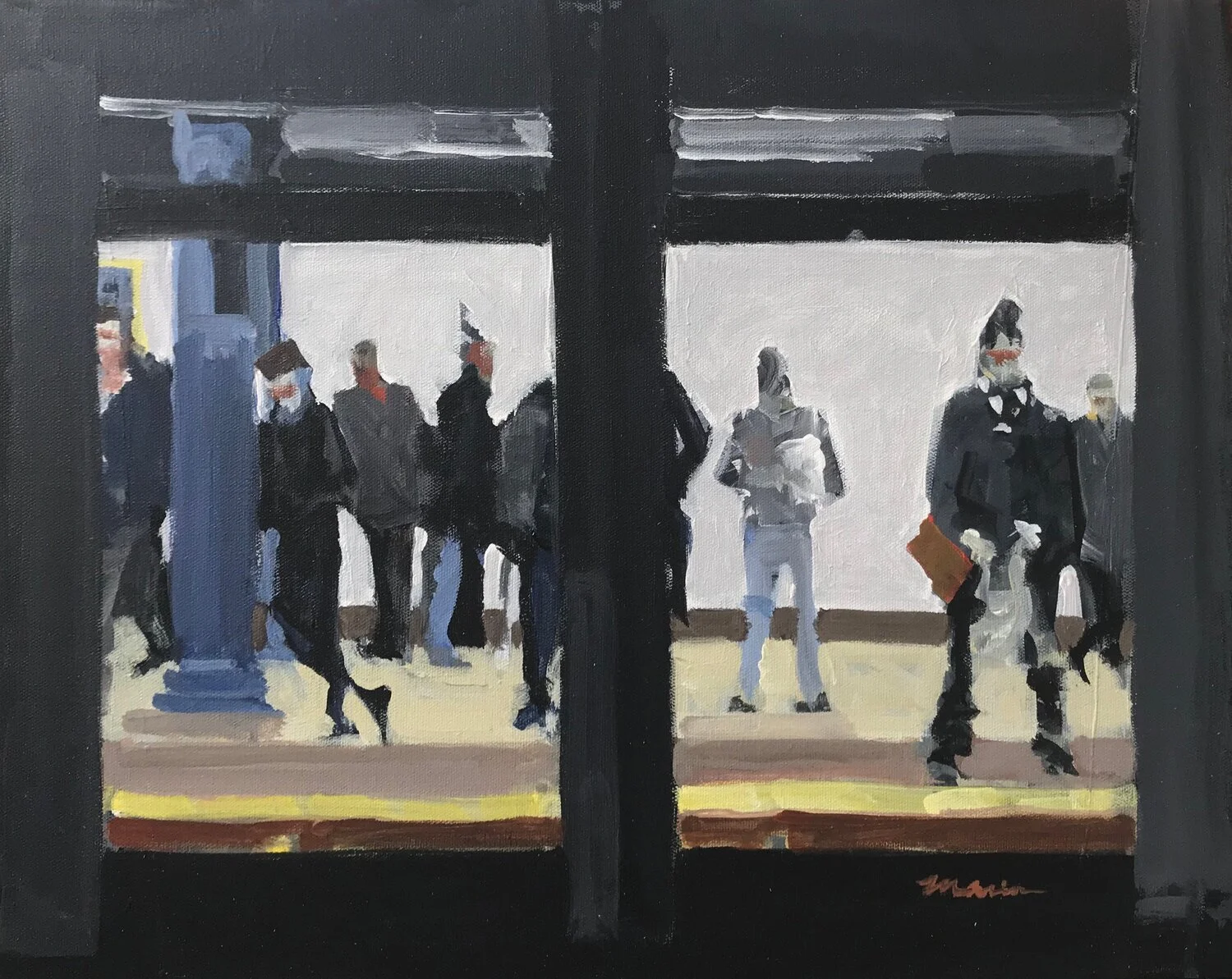 Catwalk, 16” x 20”, acrylic on canvas, 2018