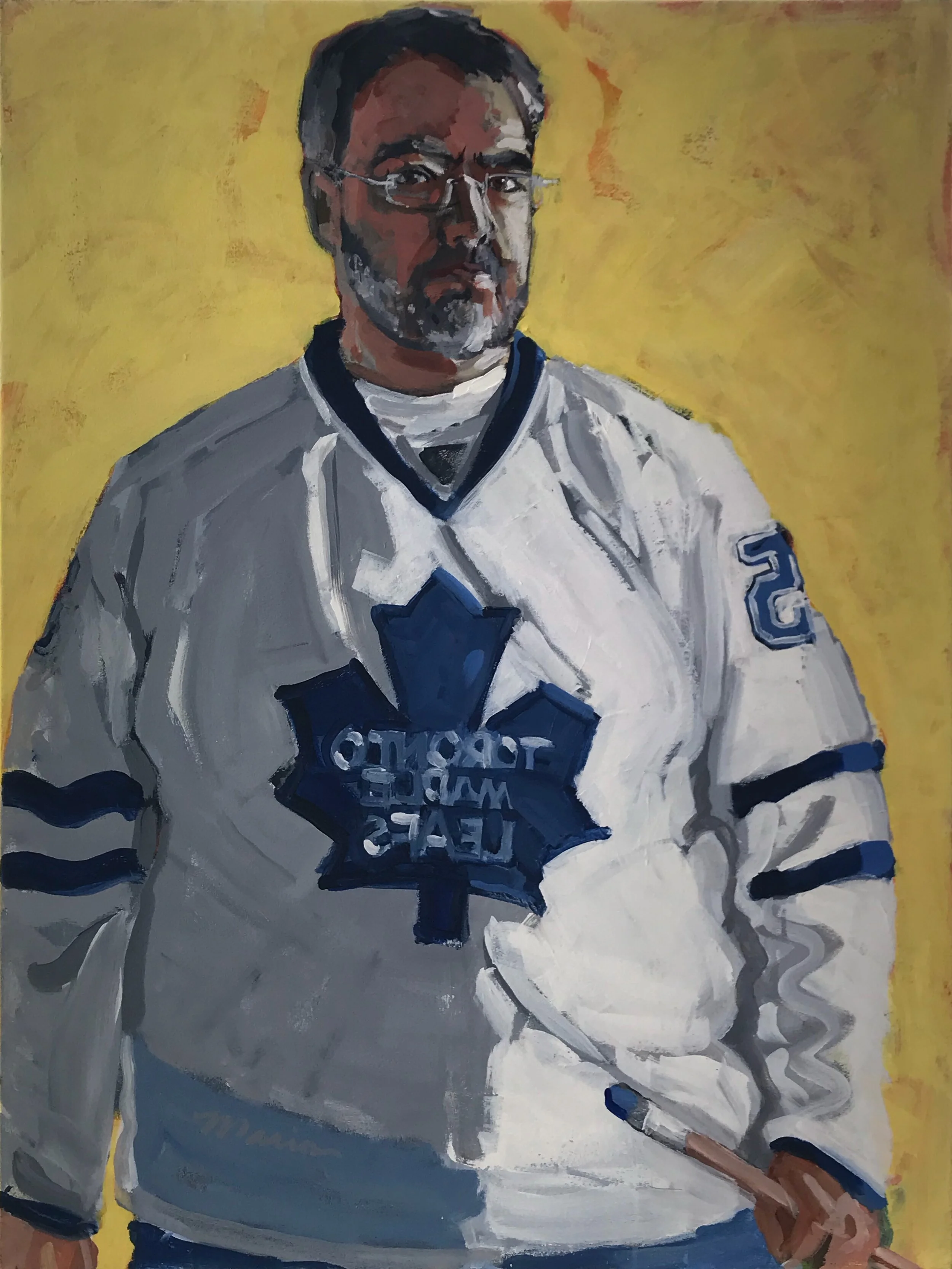 Maple Leaf, 40" x 30", Acrylic on Canvas, 2011