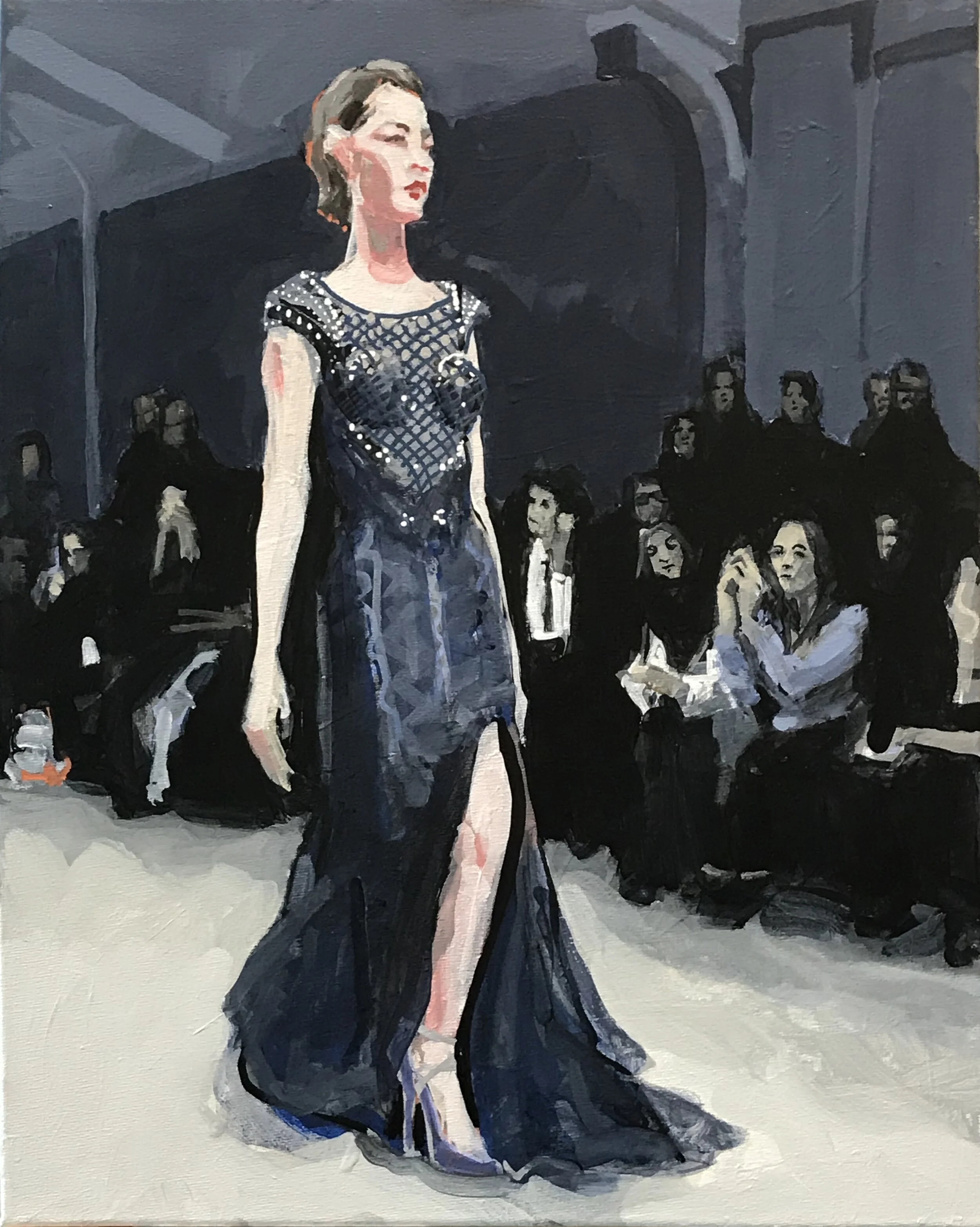 Suite: Fashion Show (4/7), 20” x 16”, acrylic on canvas, 2020