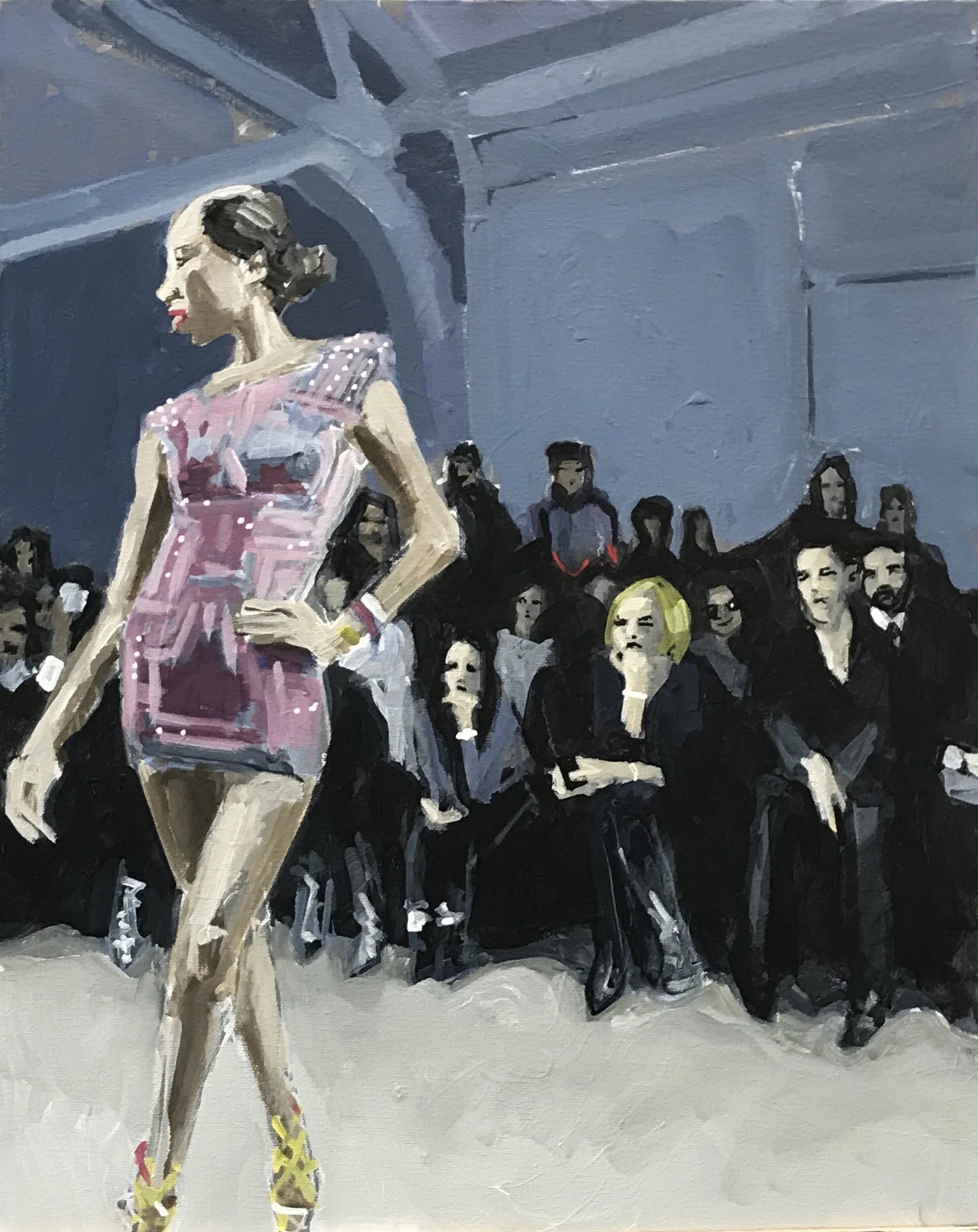 Suite: Fashion Show (5/7), 20” x 16”, acrylic on canvas, 2020