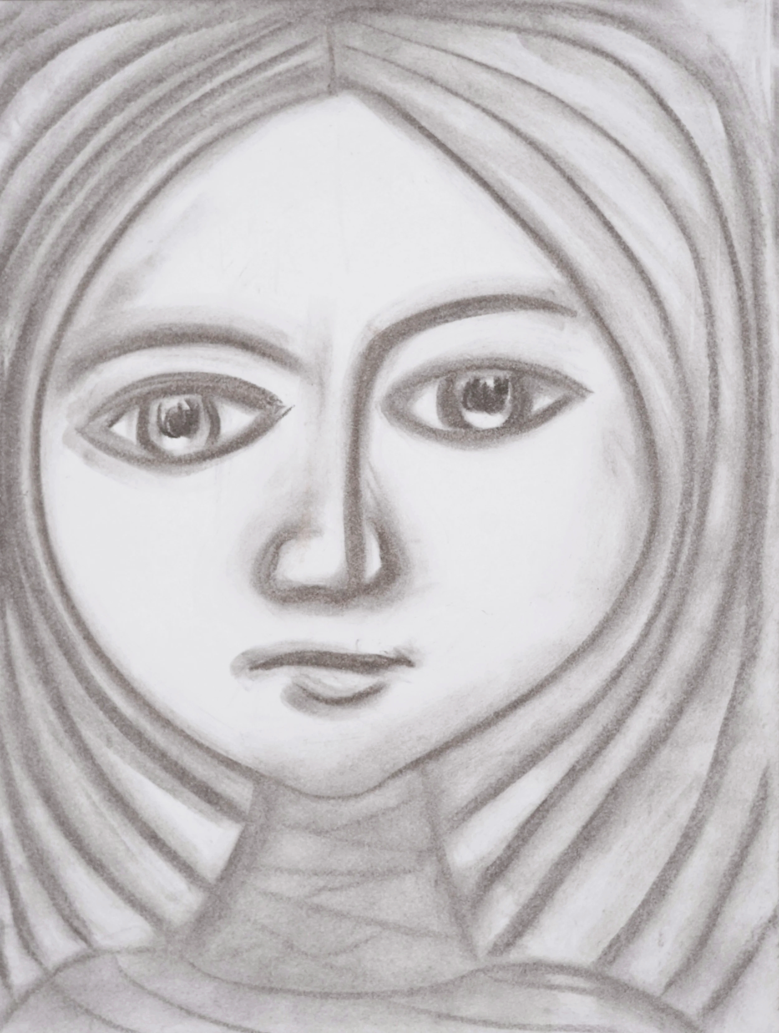 Angel 8, 2022, charcoal on paper, 2023 - 