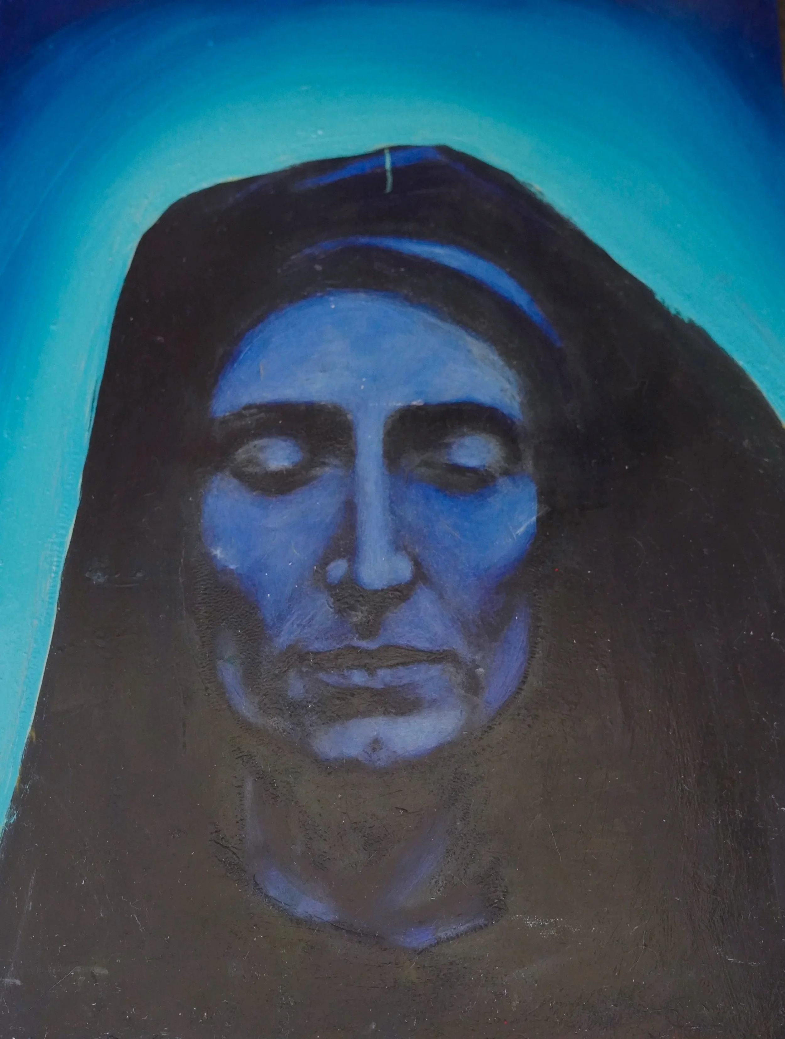 Mother 5, 2017 - 2025, oil on wood - 20 x 16 in