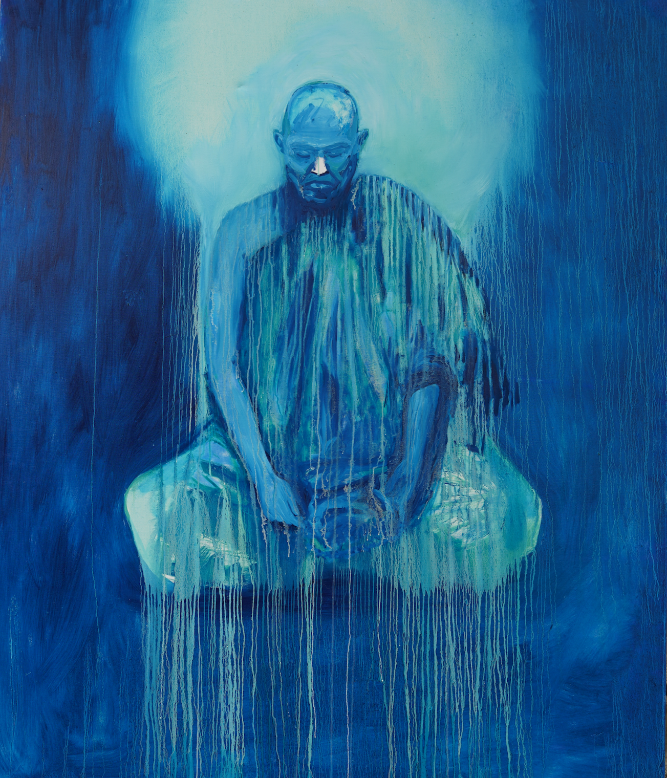 Bodhisattva 1, 2026, oil on wood - 72 x 60 in