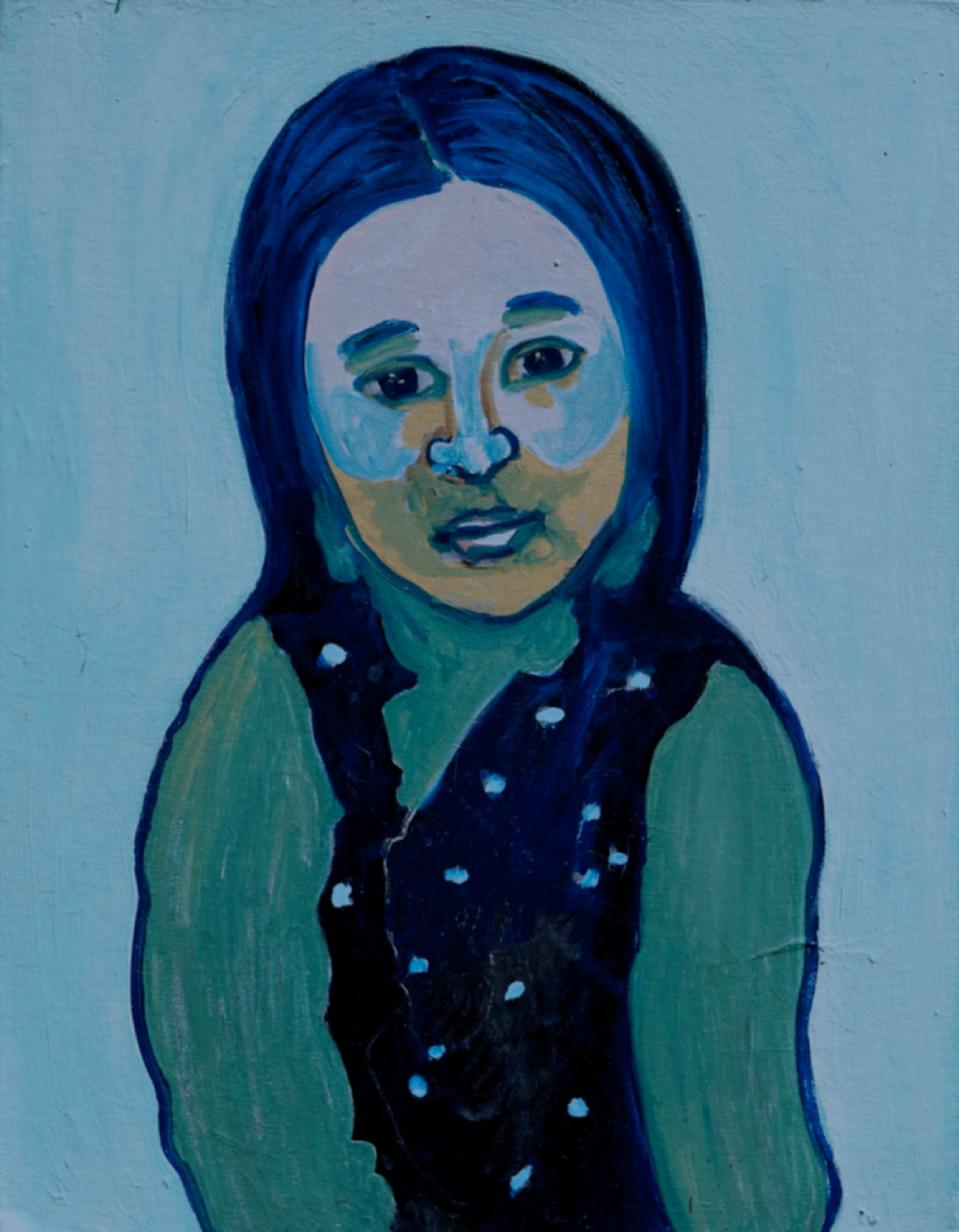 Bodhisattva Mary, 1, 2023, oil on wood - 20 x 16 in