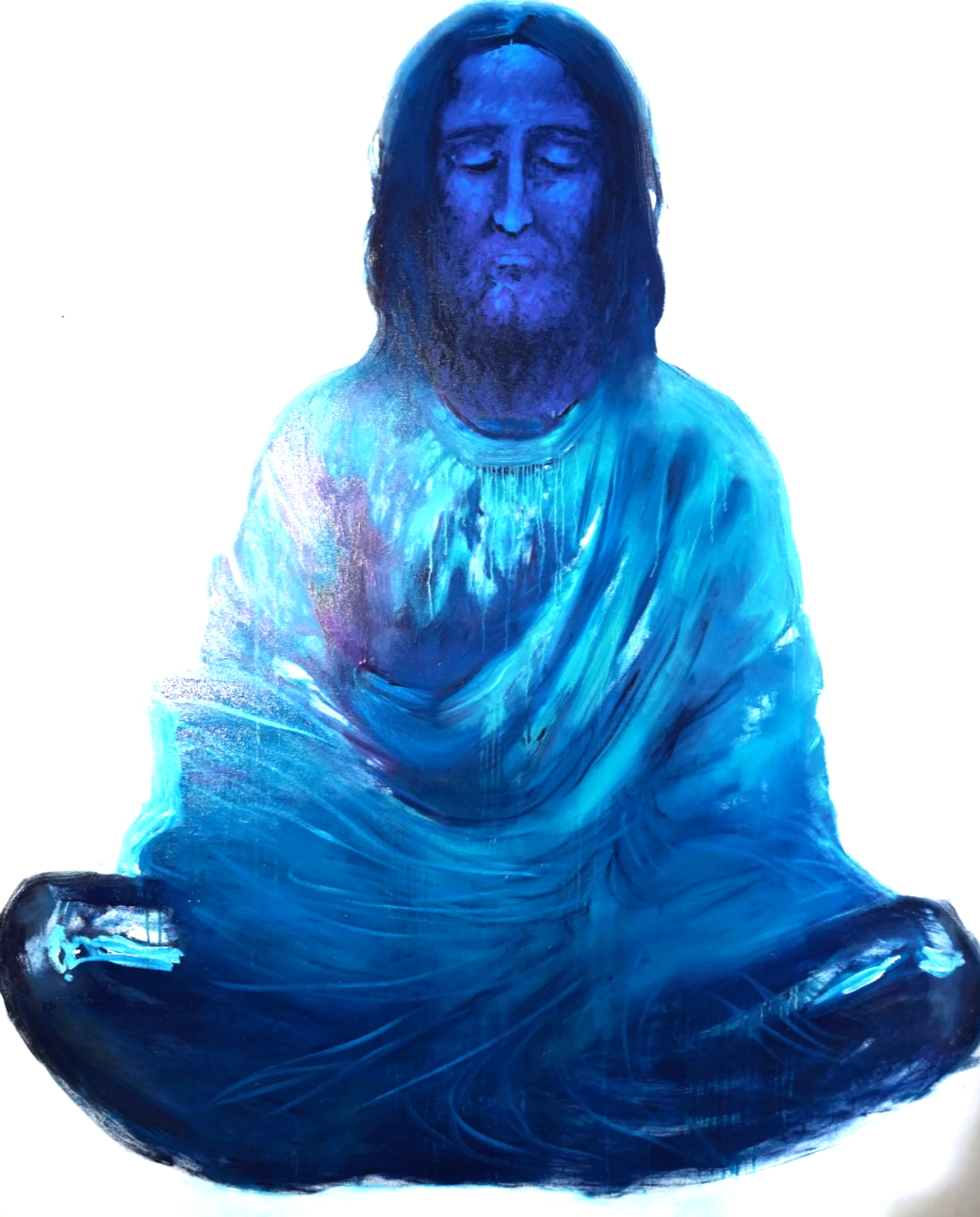 Bodhisattva One, Christ, 2026, oil on canvas - 72 x 60 in