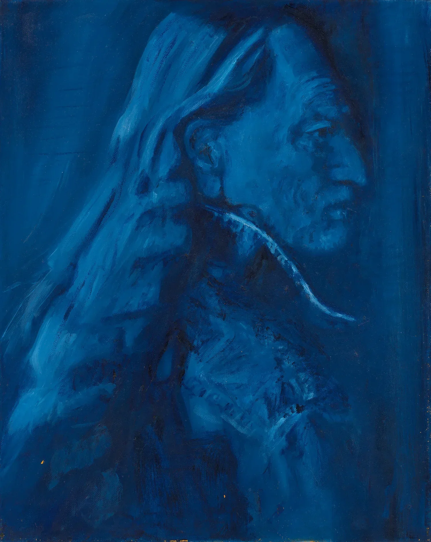Portrait, Willie,  2021 - 2025, oil on wood - 20 x 16 in