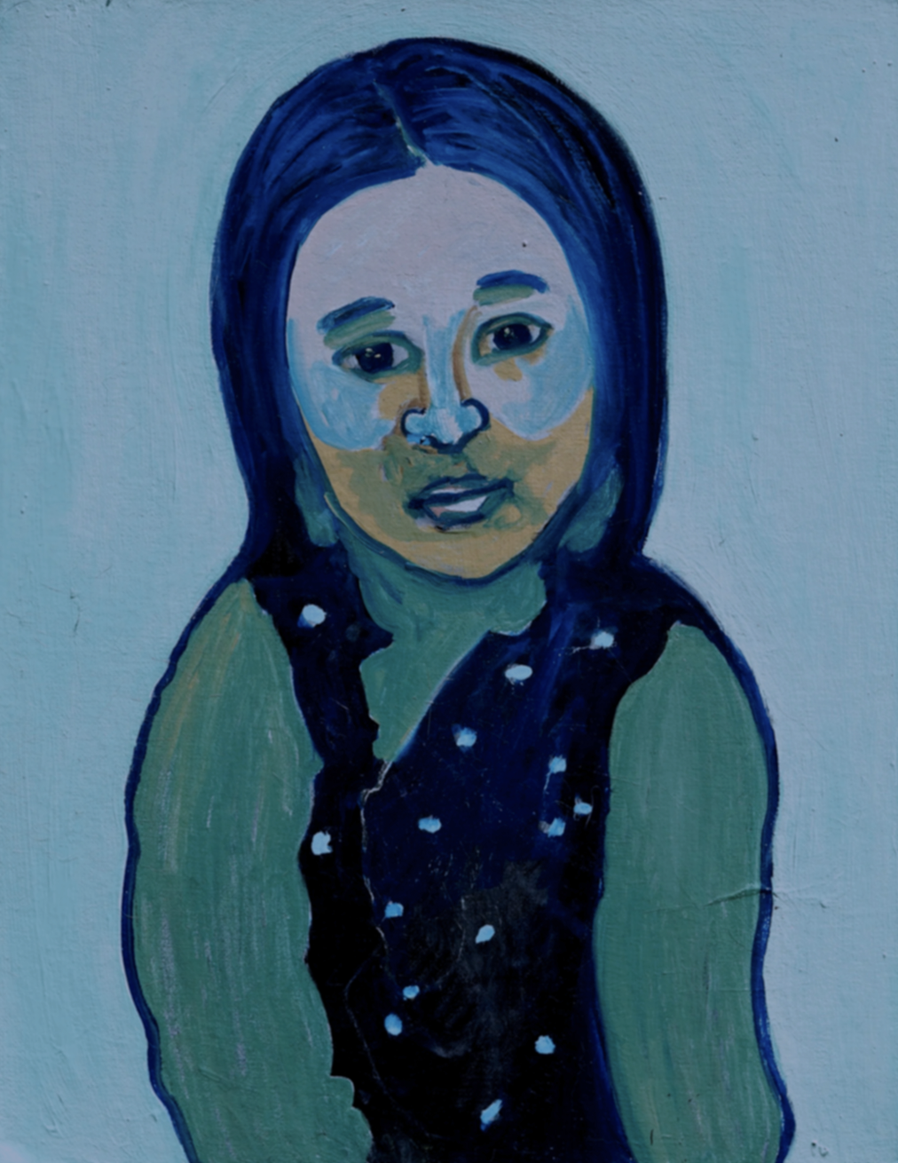 Mother Mary, 1, 2023, oil on wood - 20 x 16 in