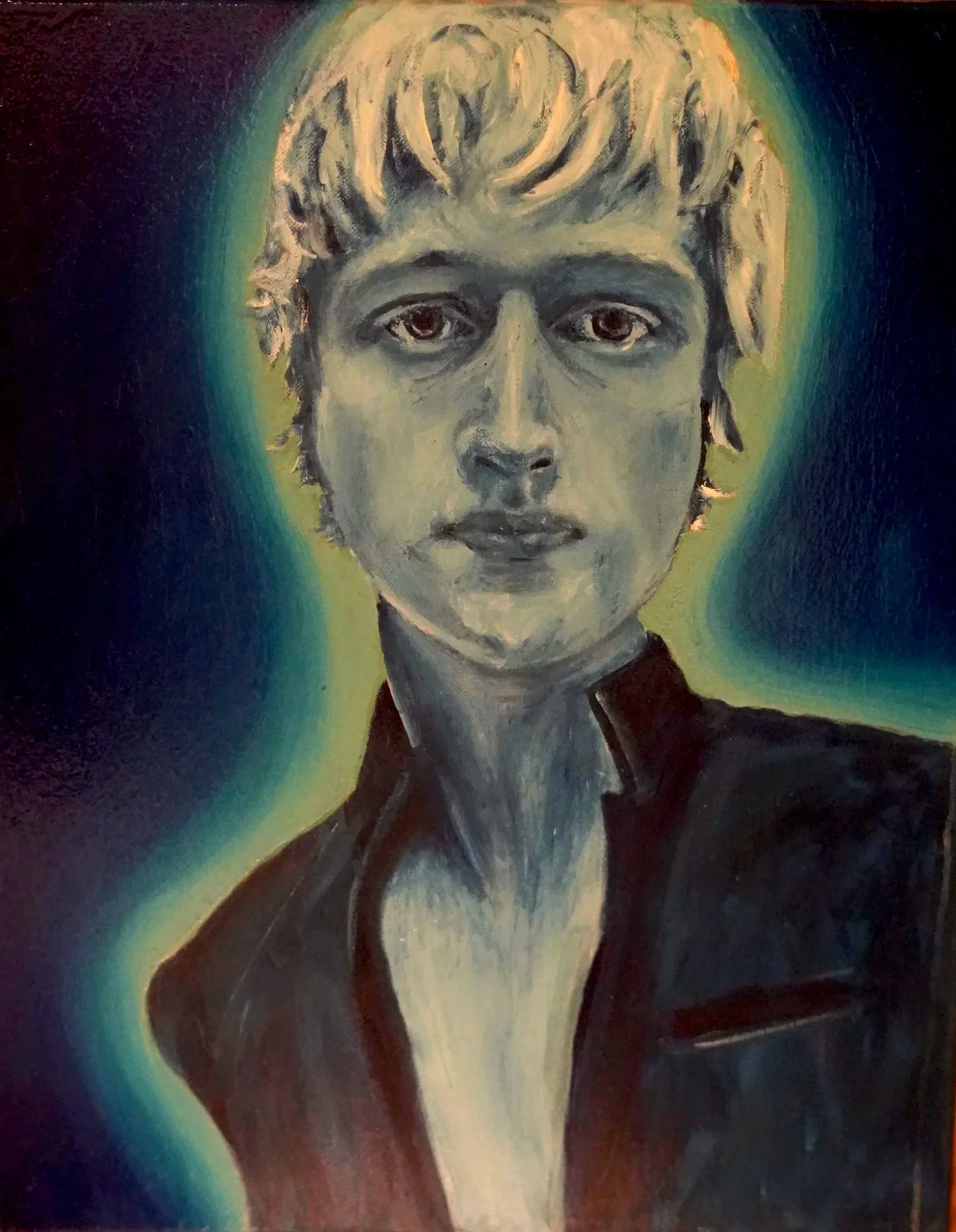 Portrait, Arthur, 2021 - 2025, oil on wood - 20 x 16 in